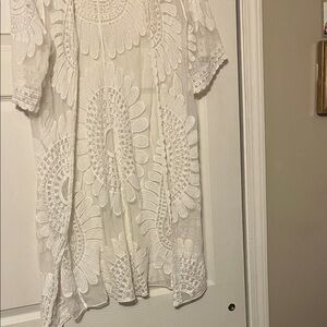 Rebellion White Lace Cardigan